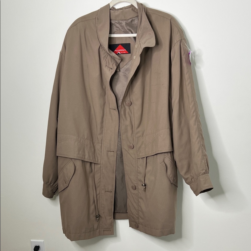 Oversized Utility Jacket Taupe | Lightweight Anorak | 2X